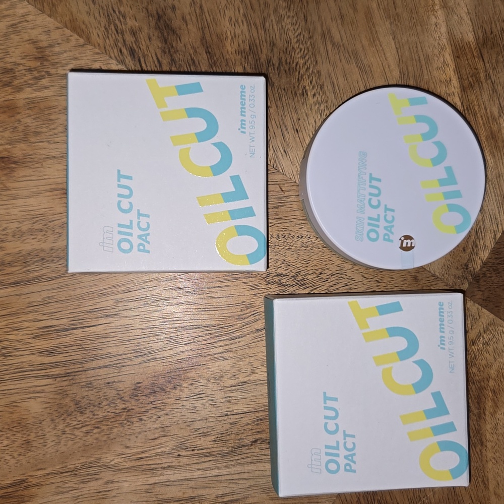 I'm Meme Oil Cut Pact Skin Mattifying Powder - Set Of 2